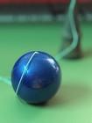  Kendama classic Japanese hand eye coordination toy. Blue ball dark wood — photo 3