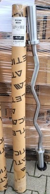 ATLETICA (555-1284) SZ Stange 10kg 1,2m Länge Curlstange Silber 1Stk. NEU