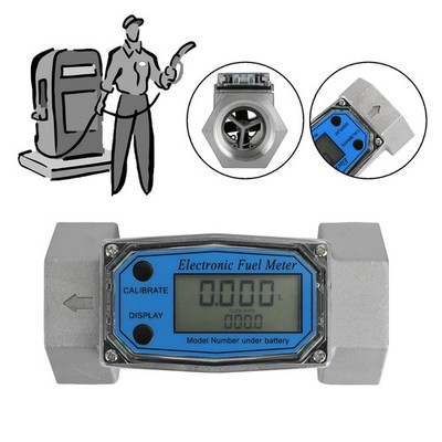 1.5'' Digital Turbine Flow Meter LCD Display Flowmeter Flow Rate Of 40-280LPM