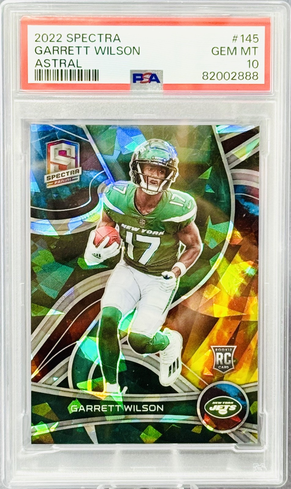 2022 Panini Spectra GARRETT WILSON (RC) #145 Astral /40 PSA 10 New York Jets