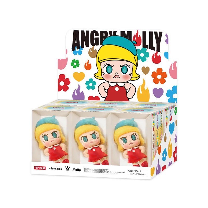 Secret - Blue Fire Angry Molly Series Blind Box Figures Toy Plush