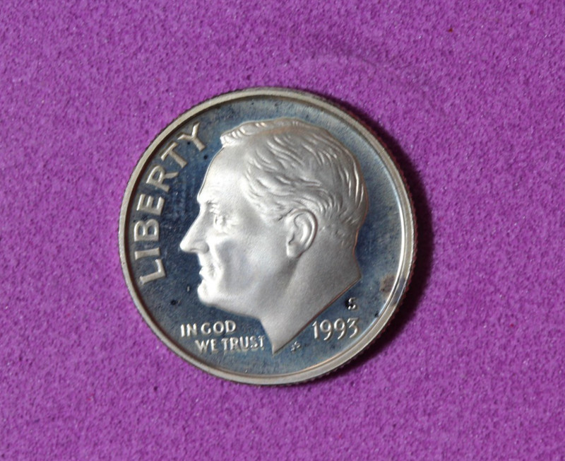 1993-S PROOF ROOSEVELT  ONE DIME #P34927