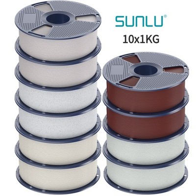 5KG/10KG/20KG SUNLU High Speed Marble PLA Filament Support 50-600mm/s High Speed