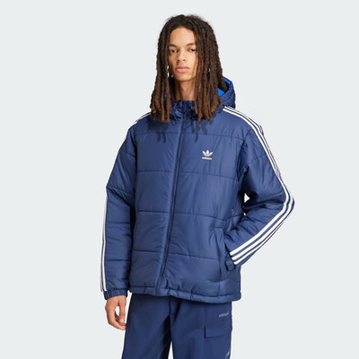 ADIDAS ORIGINALS Wendejacke Adicolor S Blau Herren Kapuze 2in1 Steppjacke NEU