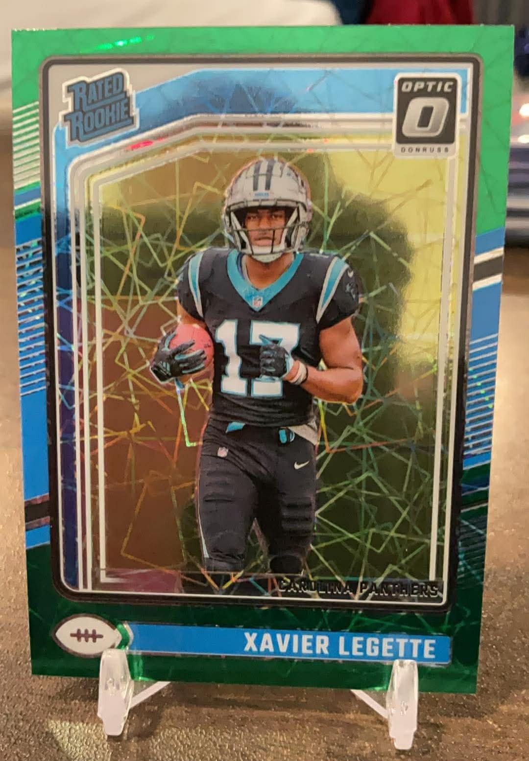 2024 Donruss Optic #299 Xavier Legette Green Velocity