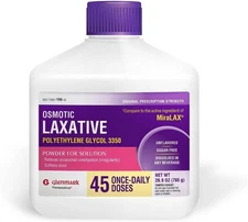 Glenmark Therapeutics Polyethylene Glycol 3350, 26.9 ounces, 45 doses. New