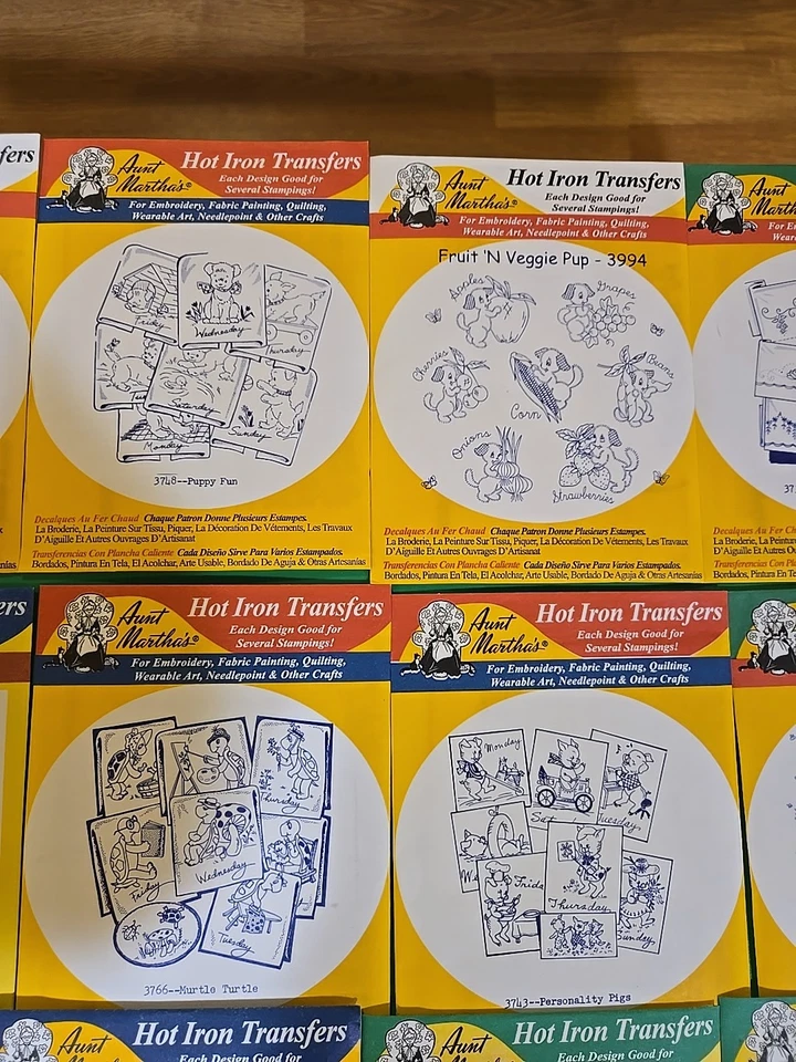 Lot 31  Vintage Aunt Martha's Hot Iron Transfers New In Package (A) - Image 4 of 4