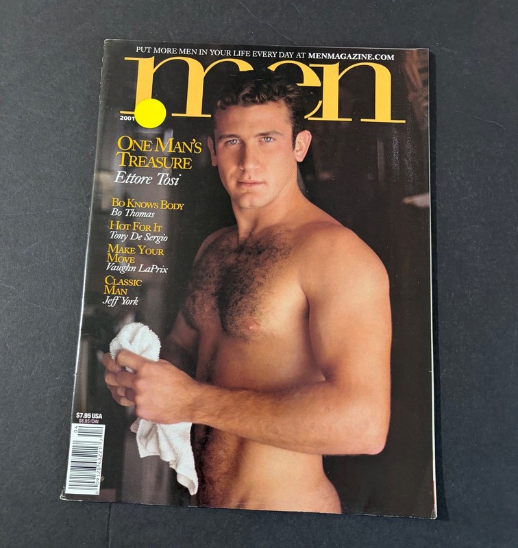 Advocate MEN Magazine Vintage Gay Interest Ettore Tosi April 2001