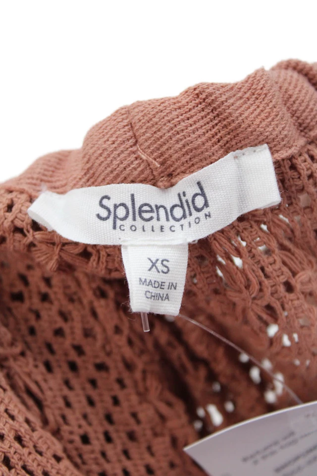 Calça esplêndida feminina de malha com cordão cintura cintura média perna reta laranja tamanho XS - Imagem 4 de 4