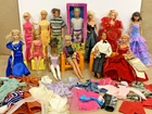 Vintage 80s 90s Superstar Era Mixed Doll Lot Barbie Ken Baby Clothing Furniture