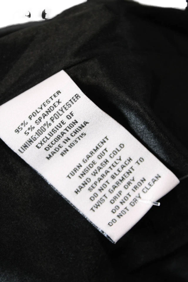 Vestido envolvente Nanette Nanette Lepore para mujer con lentejuelas azul marino negro talla 6 Foto 4 de 4