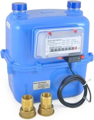 3/4'' Pulse Output Gas Meter - Measure Natural Gas, Propane LPG