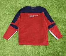 Vintage Tommy Jeans Fleece Crewneck Sweater Embroidered Hilfiger Long sleeve XL