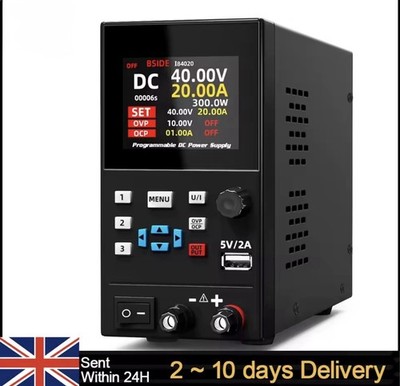 DC Labornetzteil programmierbar 40V/20A/300W mit Stromstabilisator