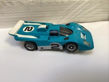 Aurora AFX Ho Slot Car No. 1905 Blue  White 2 Ferrari 512M Vintage Clean