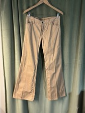 Vintage 70  s Beige Levi Strauss Trousers Khaki Bootcut Pants Size 6/8 White Tab