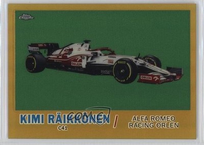 2021 Topps Chrome Formula 1 Gold Refractor 17/50 Kimi Raikkonen Räikkönen 0n64