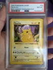 Pokemon Base Set Unlimited Shadowless Pikachu (Red Cheeks) PSA 8 (7687) 58/102