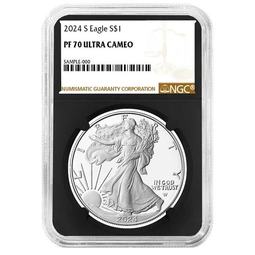 2024-S Proof $1 American Silver Eagle NGC PF70UC Brown Label Retro Core