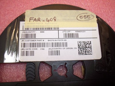 QTY (100) BAS70-04-7-F DIODES INC SOT-23 70V 70mA SCHOTTKY DIODE ARRAYS ROHS