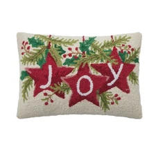 Peking Handicraft - Joy Stars Hooked Pillow - 31SJM11070C20OB