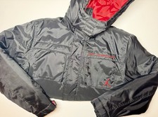 Air Jordan Jumpman Insulated Hooded Puffer Jacket Black Red Boys Size XL/Men  s S