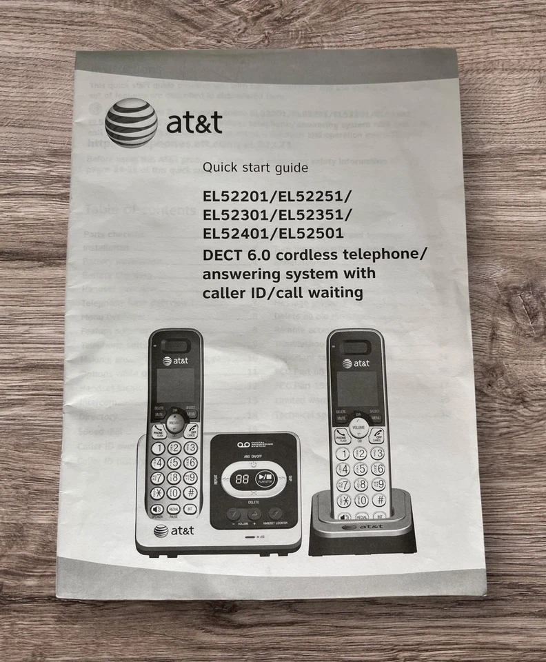 AT&T phone charging main Base station EL52251, EL52201,  EL52301, EL52401 - Image 4 of 4