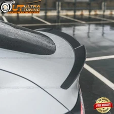 For Tesla Model Y 2020-24 V-Style Matte Carbon FiberLook Rear Trunk Spoiler Wing