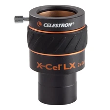 93529 1.25 Inch X-Cel LX 2X Barlow Lens, Black