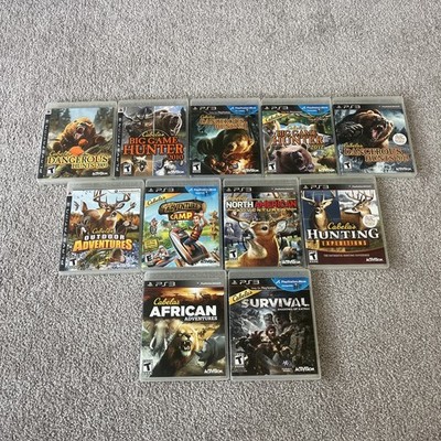 Cabela's PS3 Huge 11 Game Bundle - African Adventures, Big Game Hunter Survival