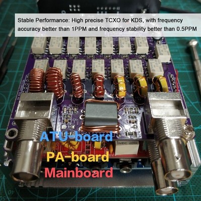 USDX HF QRP SDR Transceiver 8 Bands PC Connection Stable Performance Transceiver