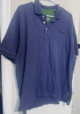 Orvis Signature Polo Shirt Mens XL Purple Short Sleeve 100 Cotton Heavy Knit