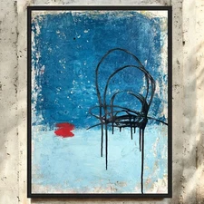 Original Mixed Media Abstract Modern Art Painting 18x24 "Sejunction" Signed