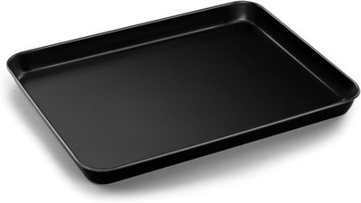 TEAMFAR Ofen-Blech, Rechteckig Back-Blech, Back-Form aus Karbonstahl, Robust