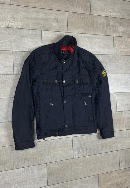 Men Belstaff Jacket Black Nylon 40 /L / 48