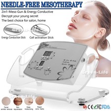 2 in 1 Facial Care Skin Firming Whitening Needle Free Therapy Beauty Machine NEW