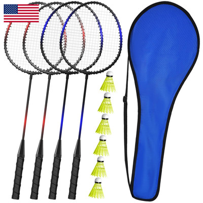 Keehoo Kh Badminton Rackets Set Of 4Beach Lawn Backyard Game Outdoor Sports4