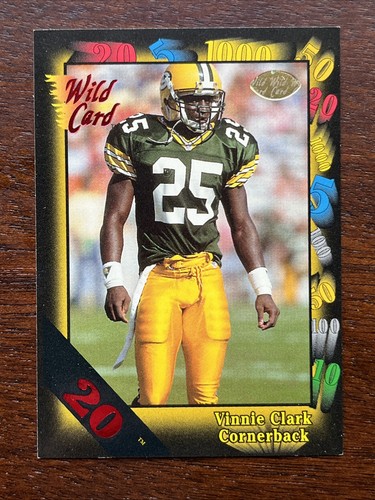 1991 Wild Card - Vinnie Clark #97 20 Stripe (RC)