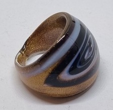 Glass Costume Ring Size P