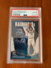 2022-23 Donruss Optic #4 Donovan Mitchell Raining 3s PSA 10