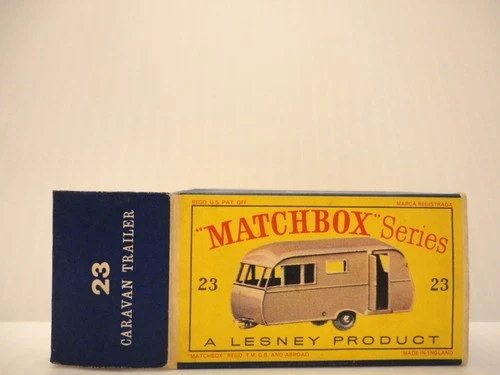 Box for 1960 MOKO Lesney Matchbox No.23 'DAUPHINE CARAVAN'---see photos & more