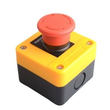 Plastic 22mm Red Stop Push Button Switch 600V for Controls