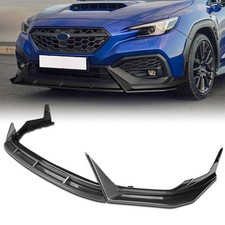 3pcs Front Bumper Lip Spoiler 2022-2025 Subaru WRX Painted Carbon
