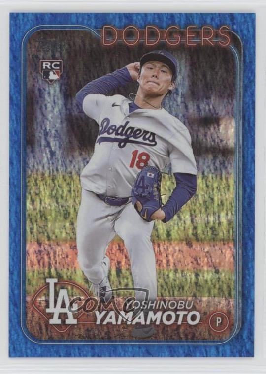 2024 Topps Series 2 Blue Foil /999 Yoshinobu Yamamoto #553 0u1o