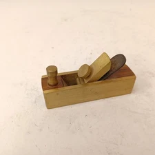 Mini Brass Block Plane Scraper Wood Working Craft Planer Tool Hobby 