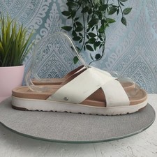 UGG Womens Kari Slides. UK Size 8. White