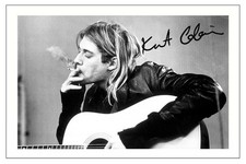 Kurt Cobain Nirvana 90s Music Signed Autograph Photo Print A5