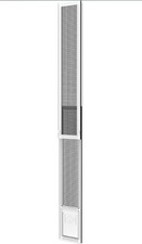 Hakuna Pets V2 Patio Pet Door Screen Insert Panel for Sliding Doors, Small-White