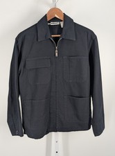 DKNY Vintage 90s Y2K Full Zip Chore Denim Twill Utility Work Jacket Donna Karan