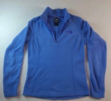 The North Face Womens XS Glacier 1/4 Zip Fleece Pullover Blue